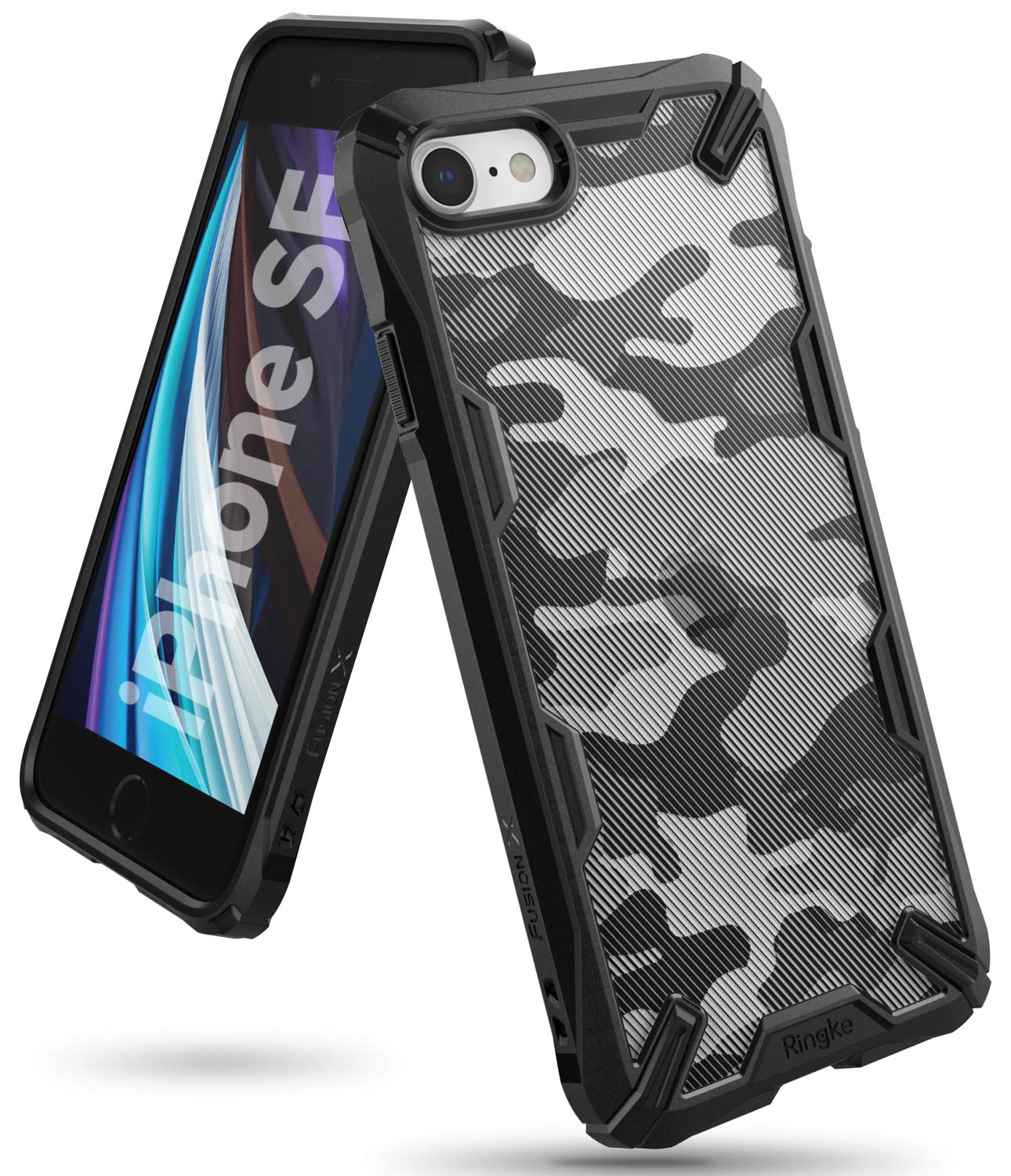 (Refurbished) Apple iPhone SE (2nd generation) Fusion X Design Camo Black