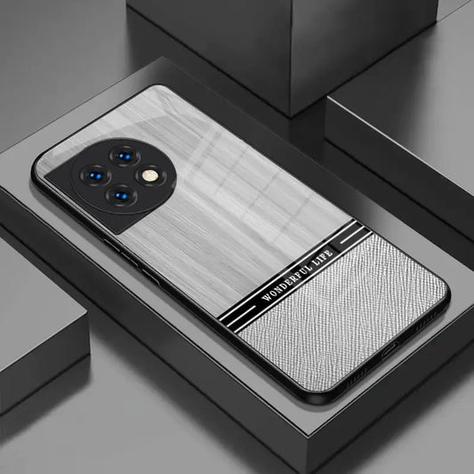 Timber Touch Tempered Glass Case - OnePlus