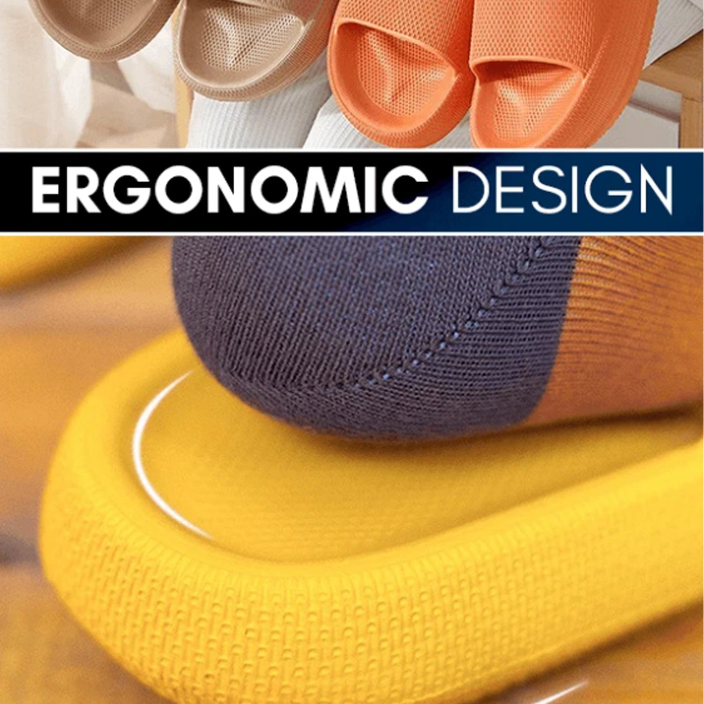 Quick-Drying Thickened Anti-Slip Bath Slippers for Men and Women