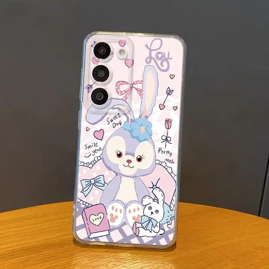 Stylish Cartoon Girl Soft Phone Case - Samsung