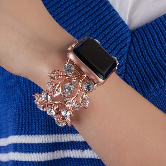 Elegant Rhinestone Bracelet Band for Apple Watch