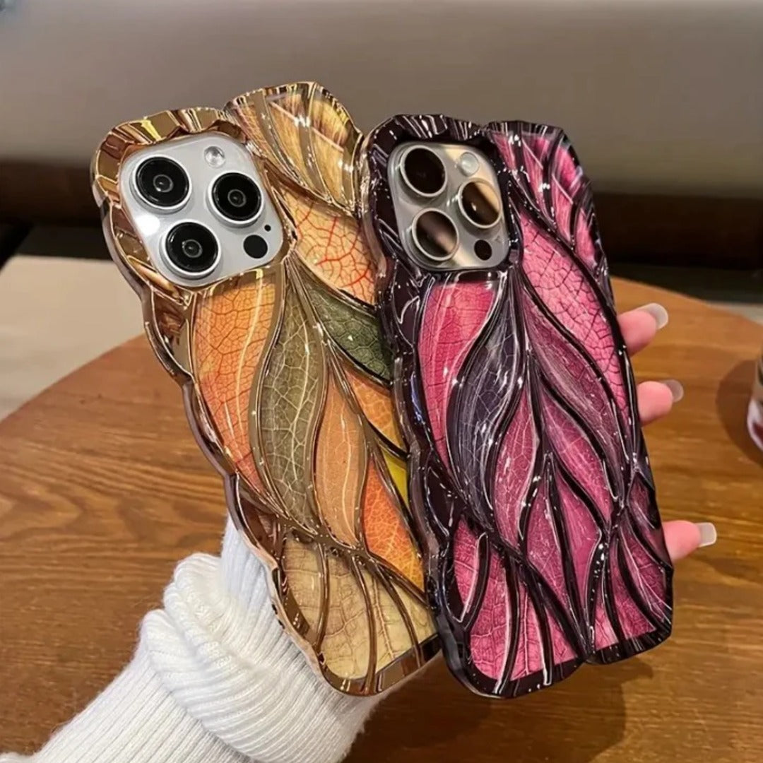 Leaf Texture Plating Case