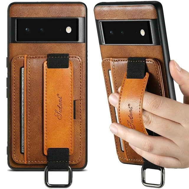 Urban Elegance Retro Card Holder Case - Google Pixel