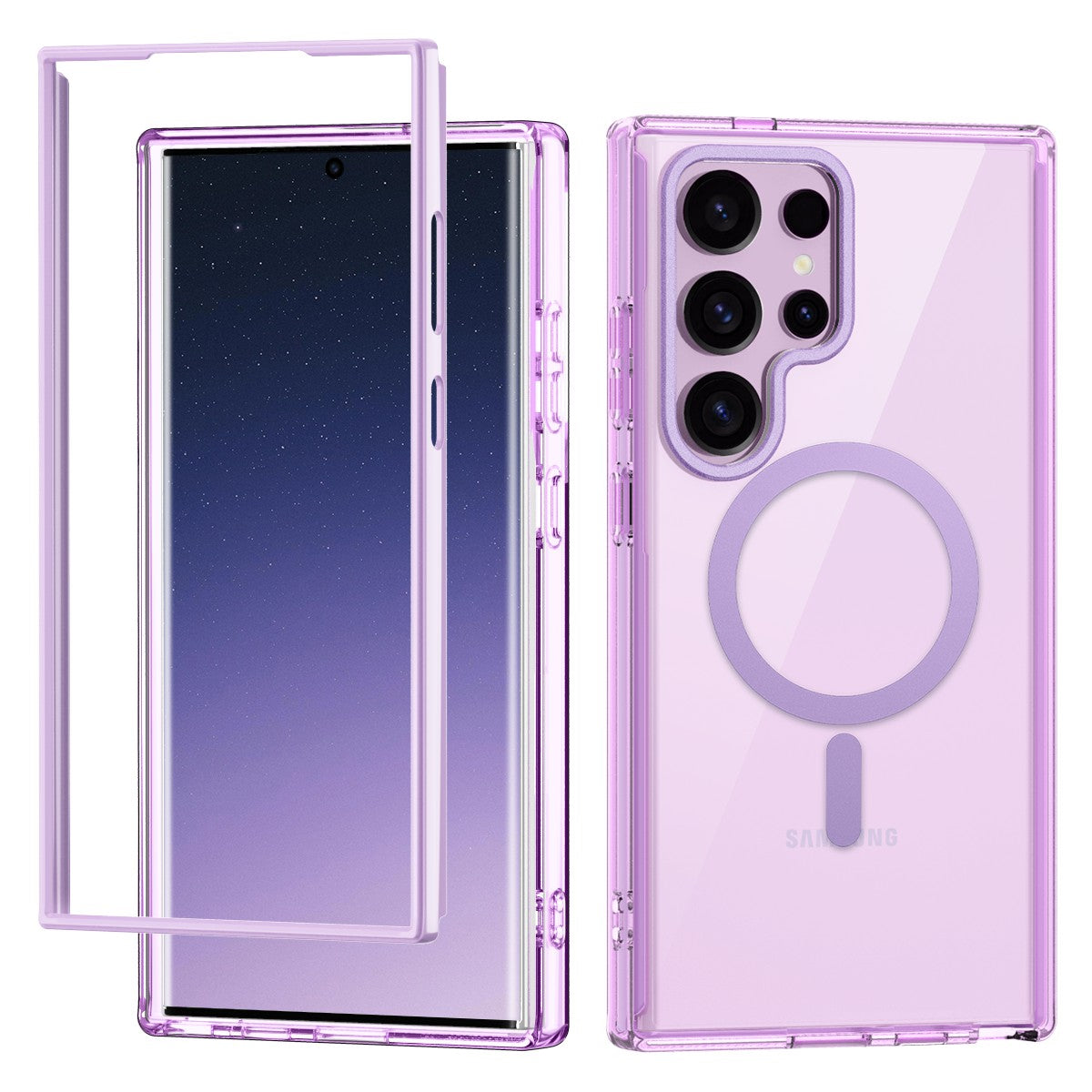Sleek Clear Dual-Layer Protection Case - Samsung