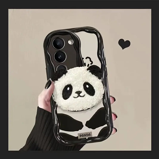 Panda Plush Charm Case - Samsung