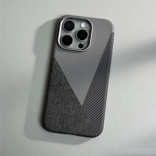 Distinct Bold Pattern Magsafe Leather Case - iPhone