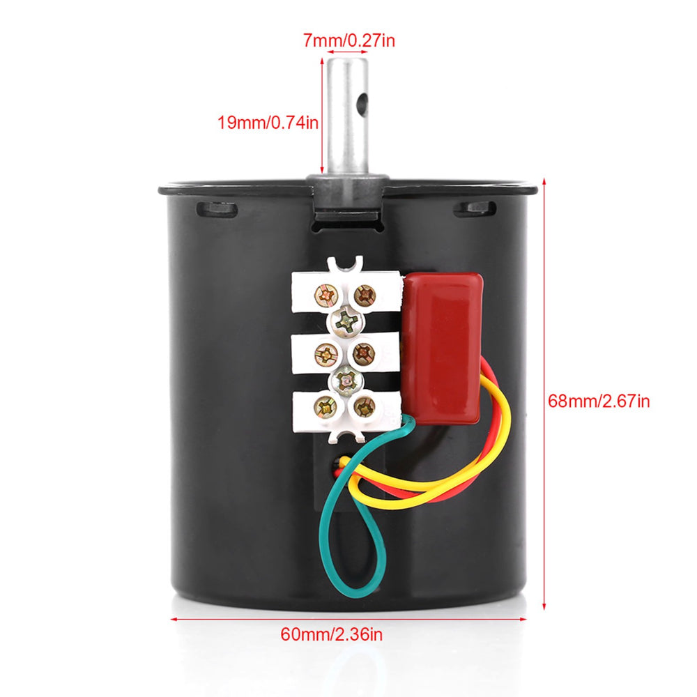 AC220V 28W 80 RPM 68KTYZ Permanent Magnet center shaft Synchronous Motor