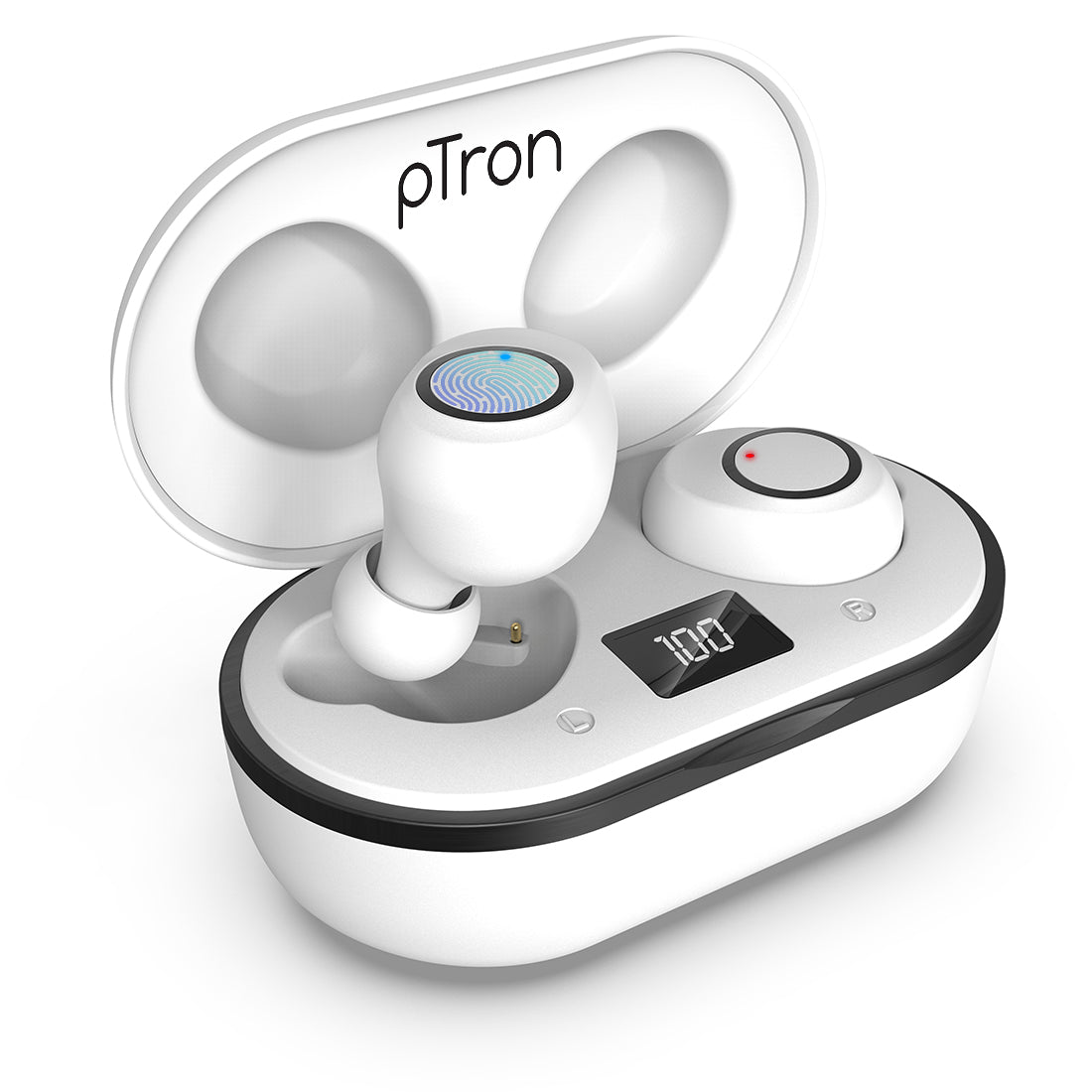 pTron Bassbuds Jets True Wireless Stereo Earbuds with Deep Bass & 20 Hrs Total Playtime