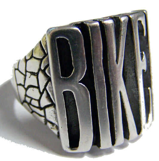 Wholesale WORD BIKER B I K E R BIKER RING (Sold by the piece) *- CLOSEOUT AS LOW AS $ 3.95 EA