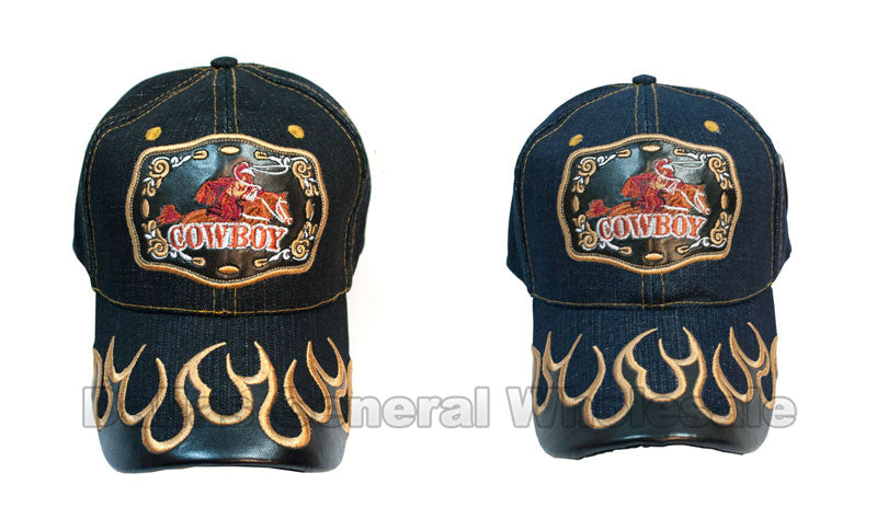 "Cowboy" Casual Denim Caps In Bulk