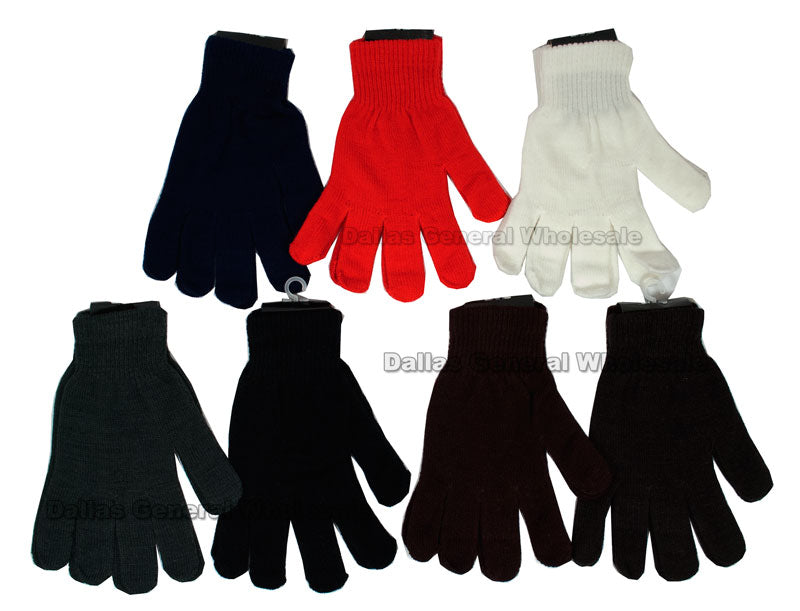 Winter Knitted Gloves For Adults In Bulk