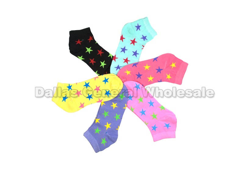 Women's Star Design Casual Ankle Socks- Assorted