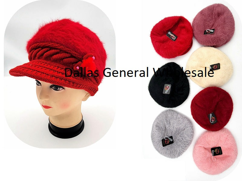 Women's Visor Beanies Caps Bulk - Assorted