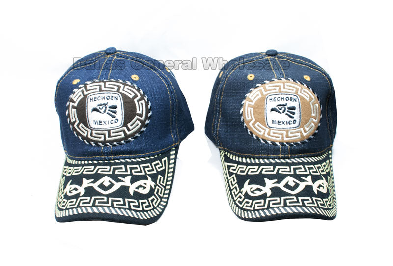 "Hecho En Mexico" Casual Denim Caps In Bulk