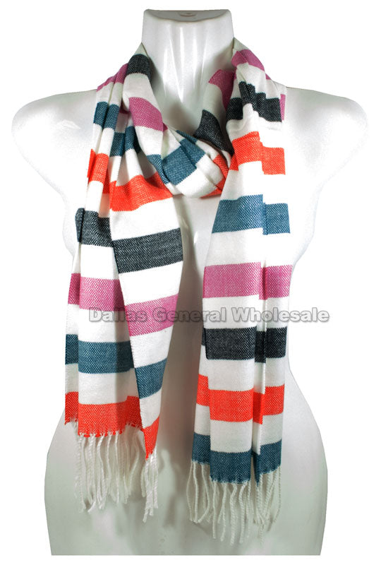Women's Stripes Cashmere Scarf Wholesale