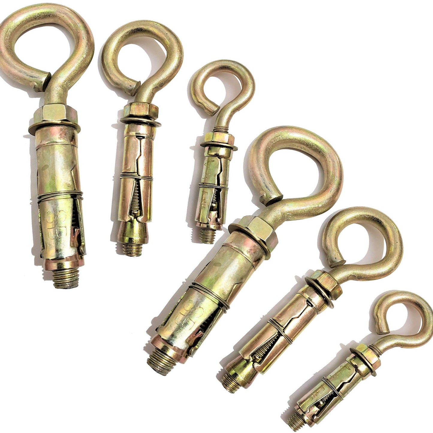 Heavy-Duty Ceiling Anchor Fasteners Closed-Hook for Fans & Hanging