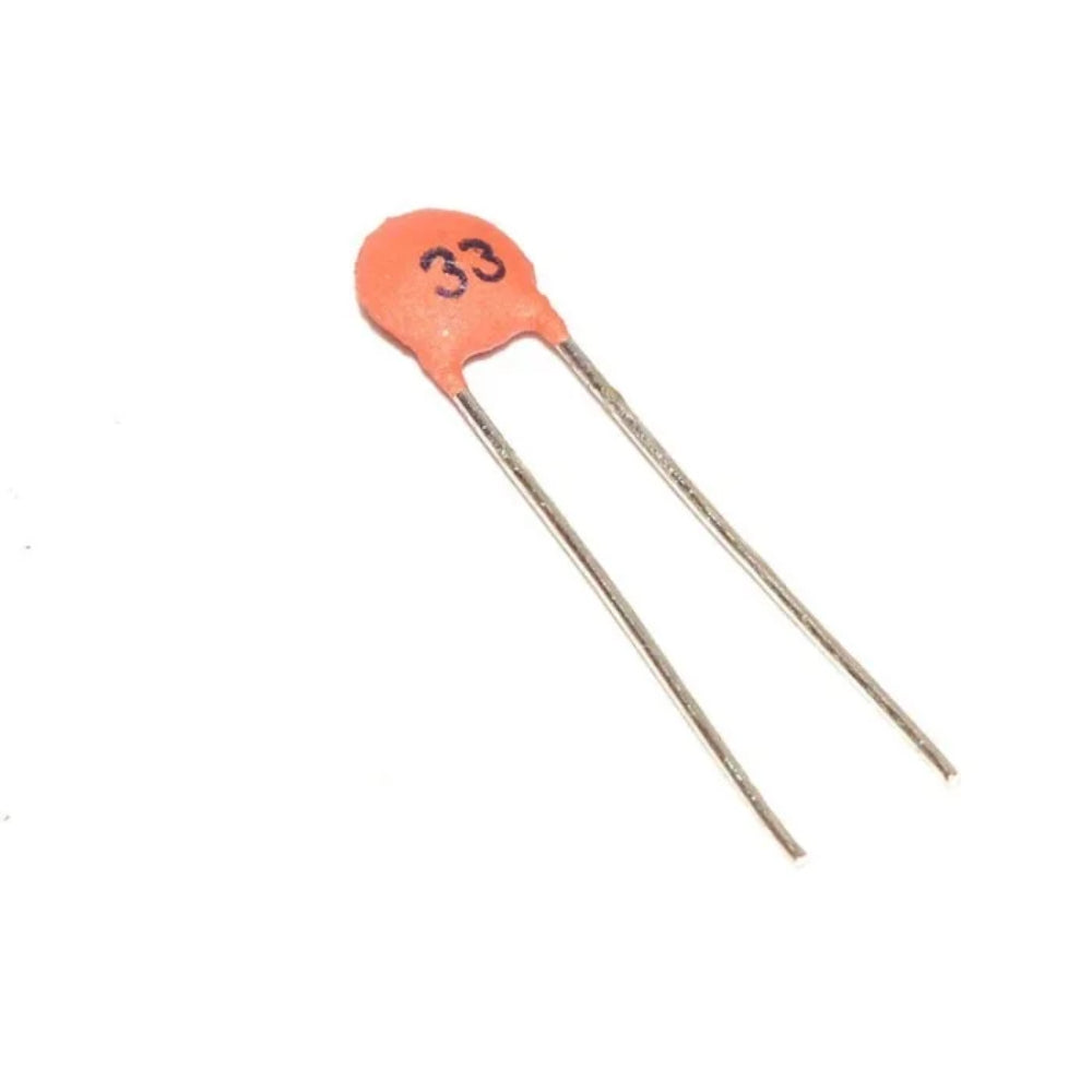 33 pF 50V Ceramic Capacitor 10Pcs