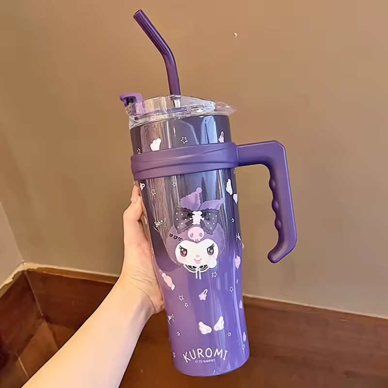Whimsical Character Insulated Straw Tumbler