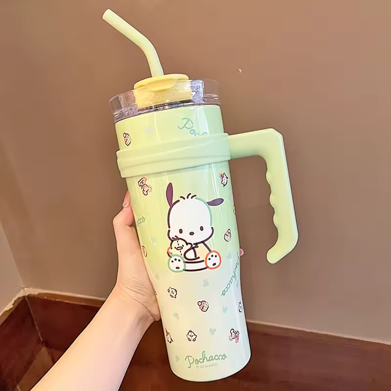Whimsical Character Insulated Straw Tumbler