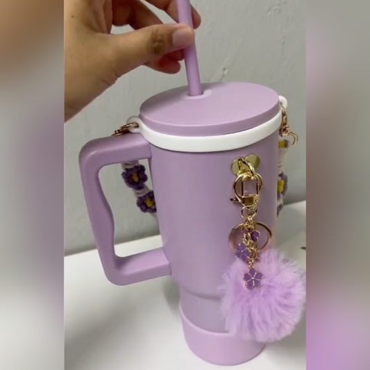 Boho Chic Insulated Tumbler With Charm