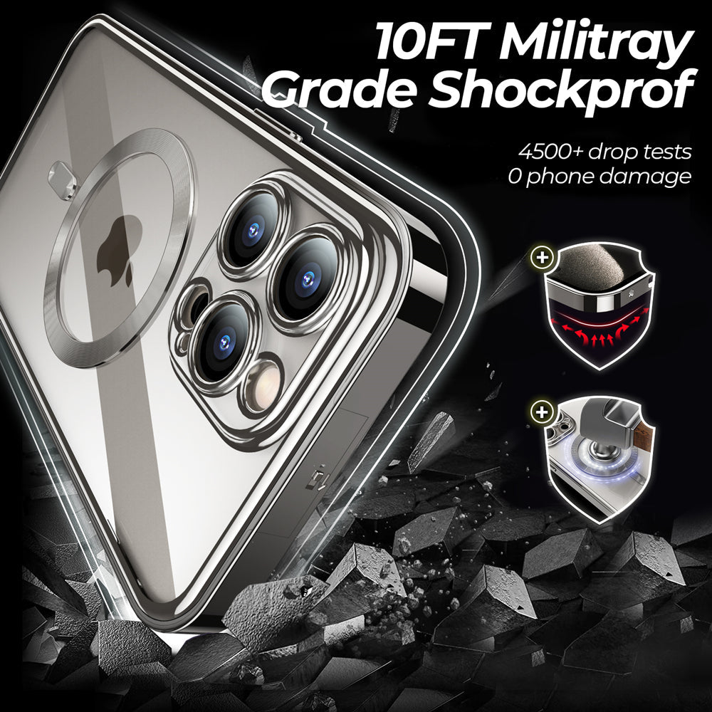 Opulent Clarity Dual Magnetic Glass Case - iPhone
