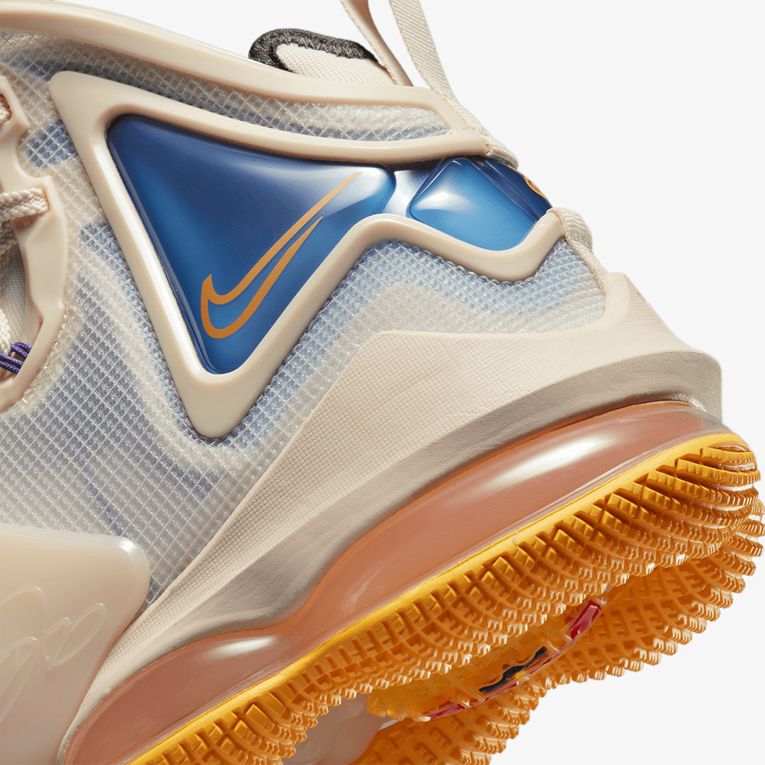 Nike | LEBRON 19 { PEARL WHITE/UNIVERSITY GOLD