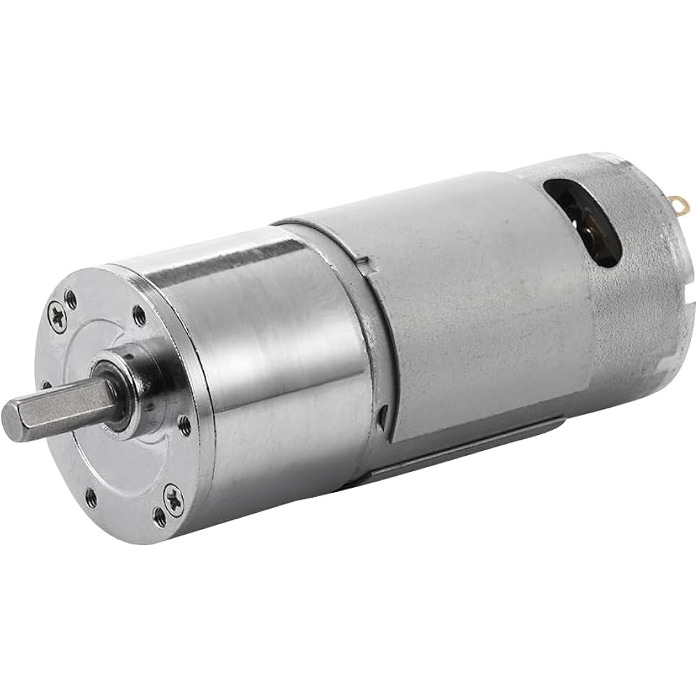 DC 24V 120RPM 37mm Diameter GB37 eccentric Shaft Geared Industrial Grade Highly Reliable and Full Copper Motor