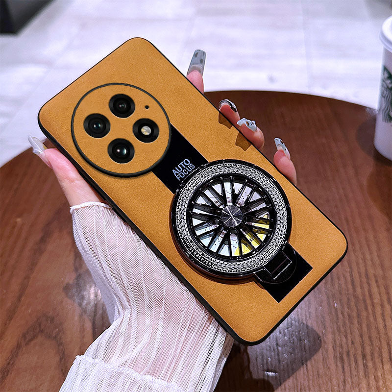 Ultimate Leather Wheel Ring Stand Case - OnePlus