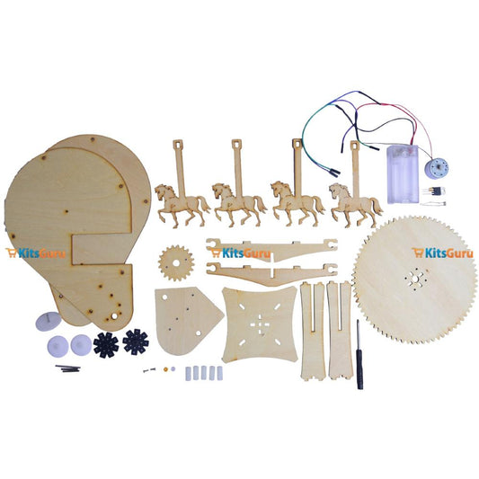 DIY Light Control Merry-Go-Round – Smart Wood Gadget for Kids