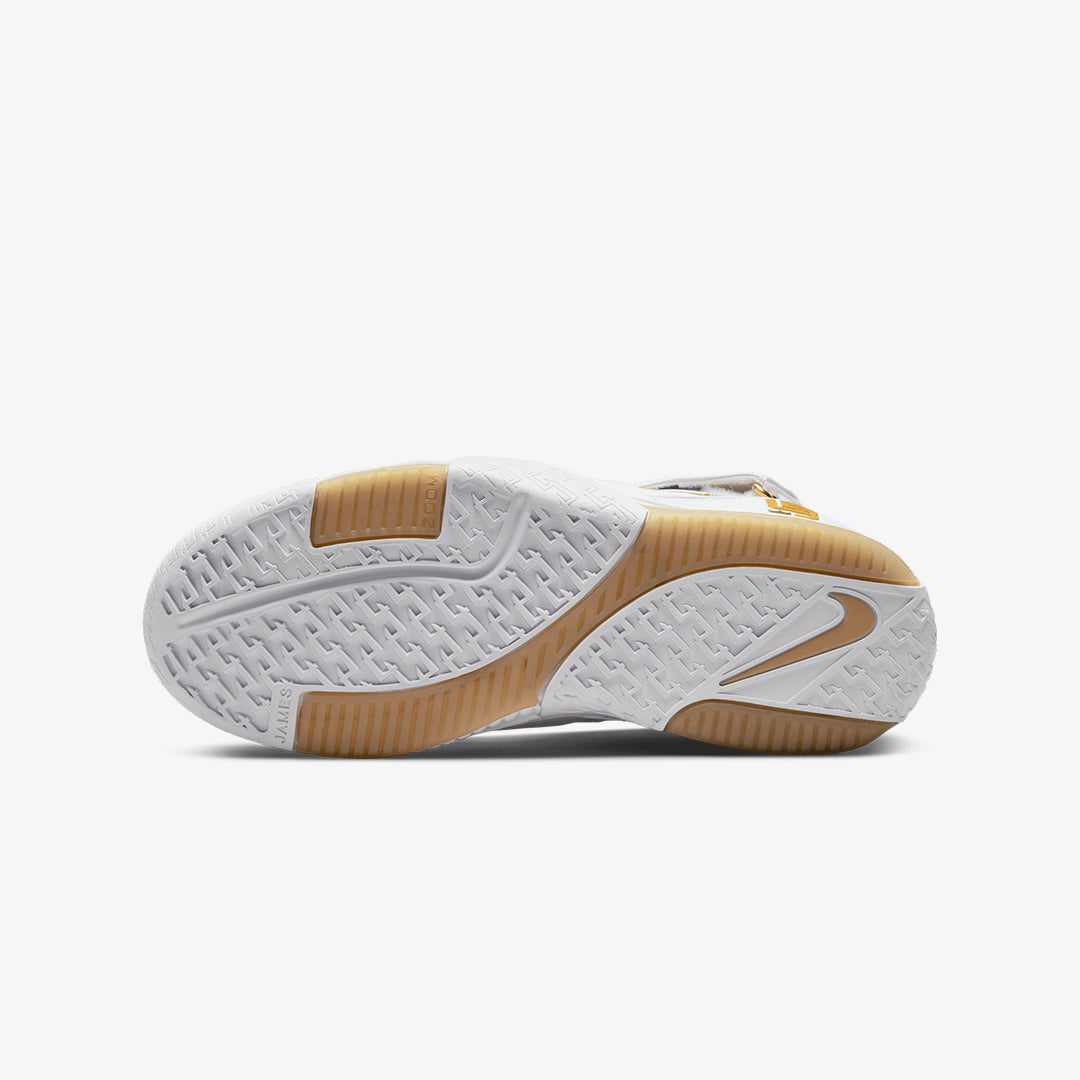 Nike | LEBRON 2 MACCABI { WHITE/METALLIC GOLD-VARSITY CRIMSON