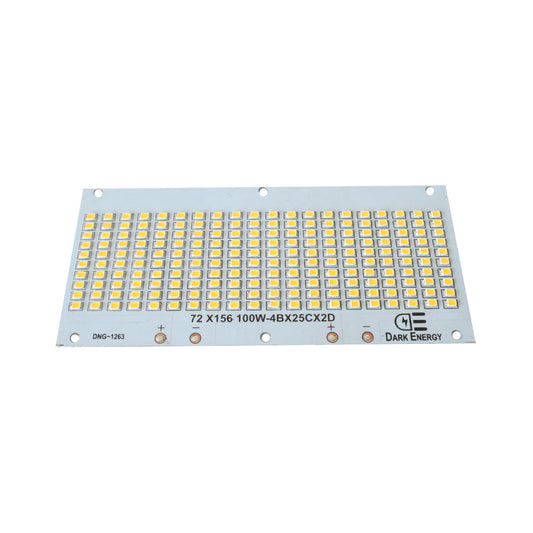 100W Warm White 156mm x 72mm Metal Core LED PCB