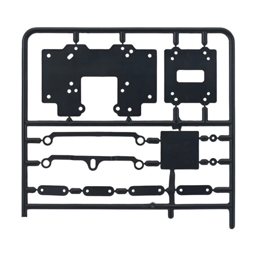 Dual Mode Four Wheel Chassis Car structural Parts with motors without controller