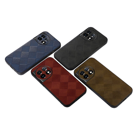 Plaid Pattern PU Leather Case - OnePlus