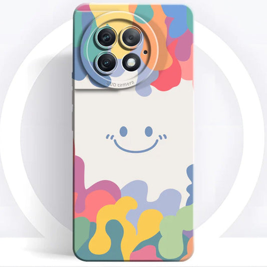 Vibrant Smiley Liquid Silicone Case