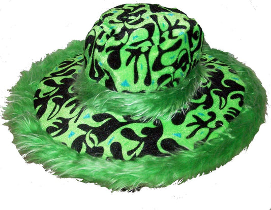 Women 18" Fuzzy Wide Edges Soft Plush Party Hat (MOQ-6) -Assorted