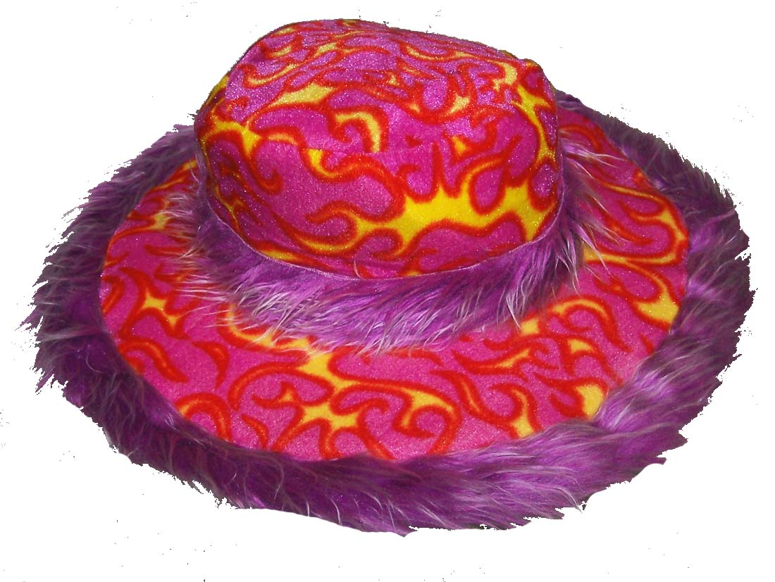 Women 18" Fuzzy Wide Edges Soft Plush Party Hat (MOQ-6) -Assorted