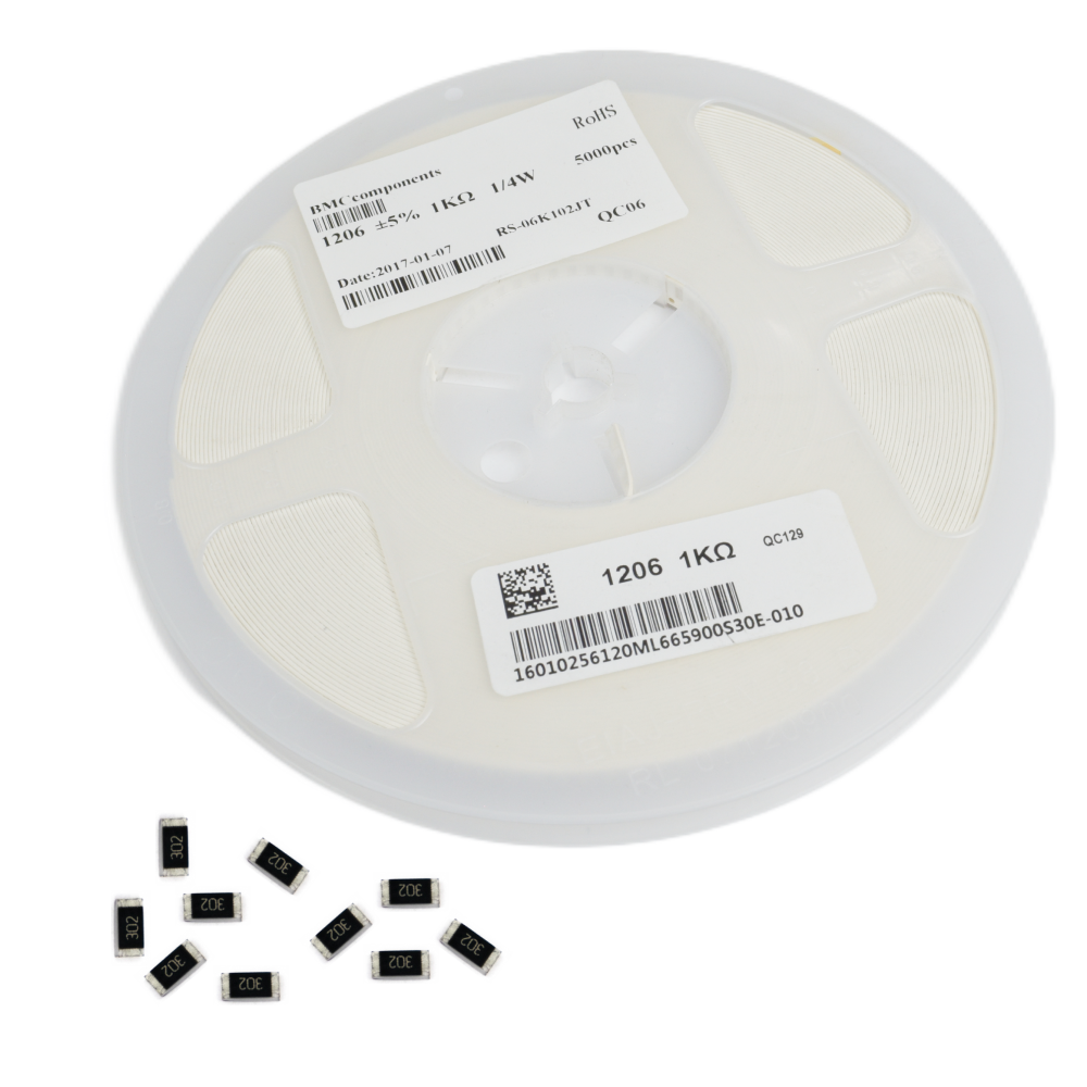 2.2k ohm (222) 5% SMD Resistor 1206