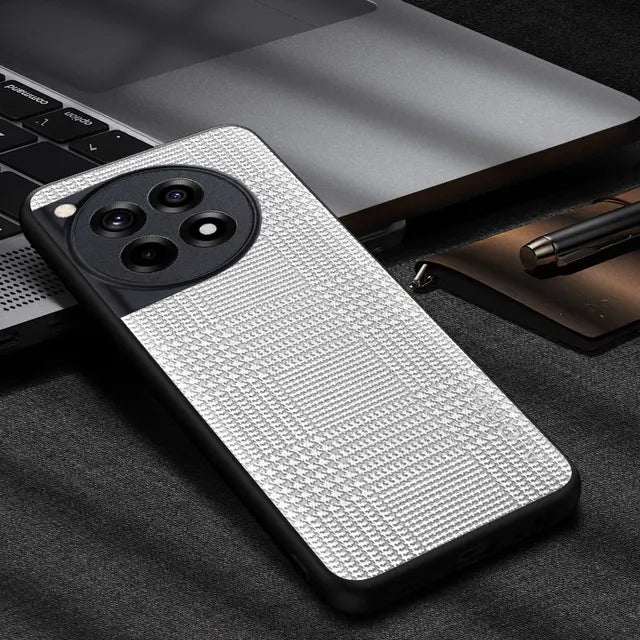Premium PU Leather Coated TPU Back Cover - OnePlus