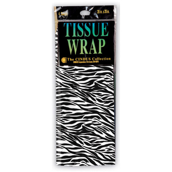 Zebra Print Gift Tissue Wrap - Bold and Stylish (MOQ-24)