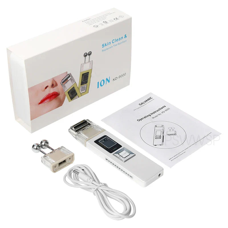 Microcurrent Galvanic Facial Massager Anti Aging Reduce Wrinkle Skin Tightening Face Lift Skin Firming Machine Home Spa Use