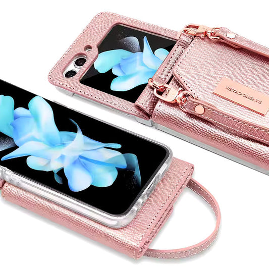 Vietao Leather Crossbody Wallet & Mobile Case - Samsung