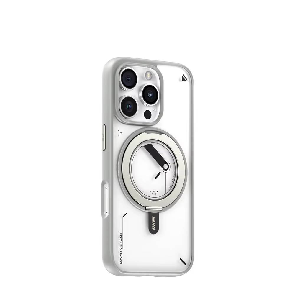 Sleek Chrono Magnetic Stand Case - iPhone