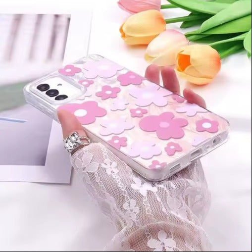 Cute Floral Color Design Phone Case - Samsung