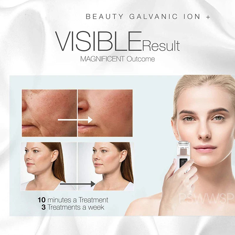 Microcurrent Galvanic Facial Massager Anti Aging Reduce Wrinkle Skin Tightening Face Lift Skin Firming Machine Home Spa Use