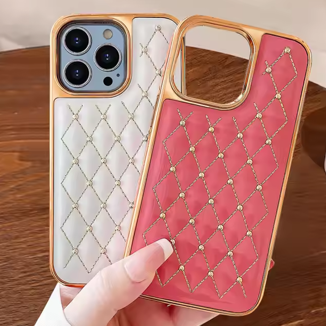 Classic Quilted Diamond Pattern Case