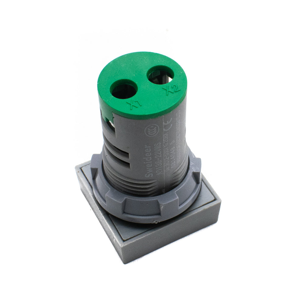 Sweideer AD136-22VMS Square Voltmeter Signal Lamp (Green)
