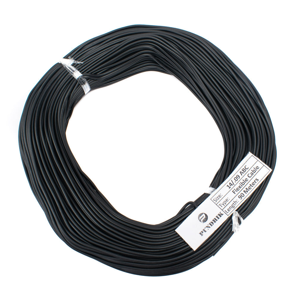 27 AWG Multi Strand Wire - 14/0.09 (Black) 90 Meter