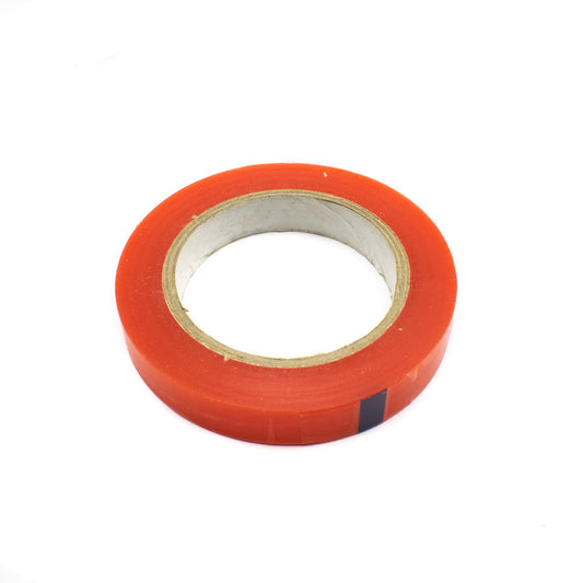 1 Inch Clear Double Sided Polyester Red Tape With PET protective film (25 Meter)
