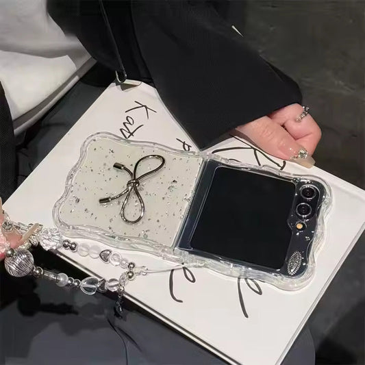 Bling Bow Glitter Design Phone Case - Samsung