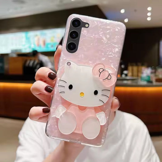 3D Hello Kitty Glitter Case - Samsung